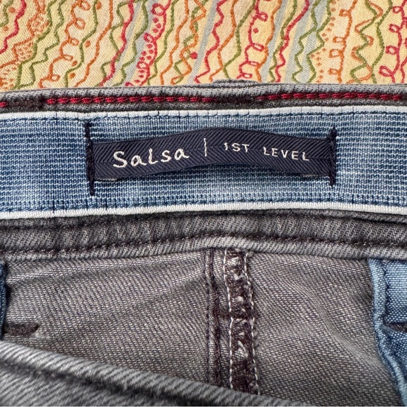 Salsa 1st Level Men’s Gray Denim Jeans Button Fly zippered pockets 38x34 - Picture 14 of 16
